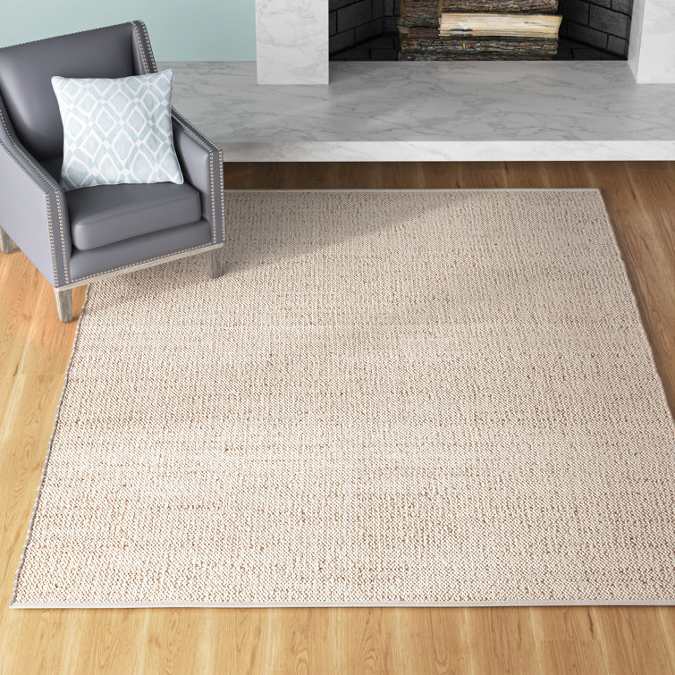 Beachcrest Home Helton Handmade Flatweave Jute/Cotton Beige Rug